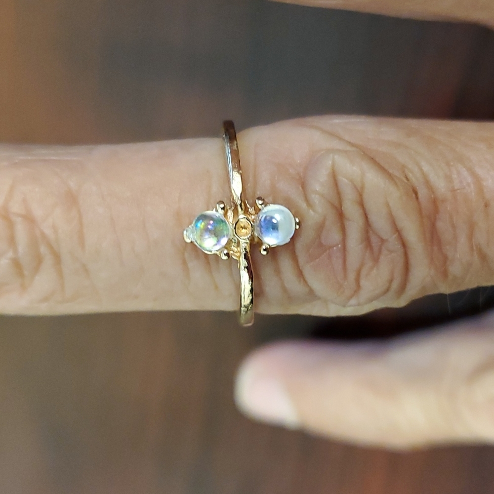 Boho 18k gold plated knuckle ring